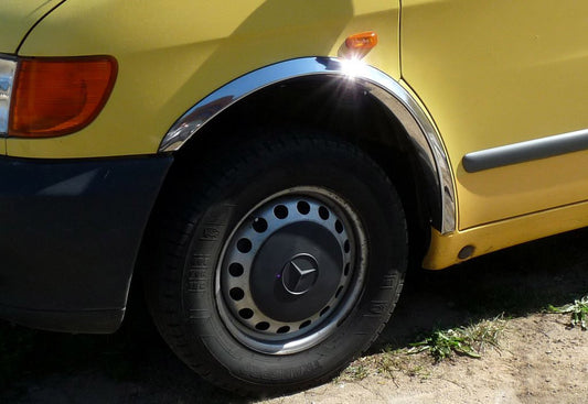 Fender flares (4 pcs, stainless steel) for Mercedes Vito W638 1996-2003 - image 2