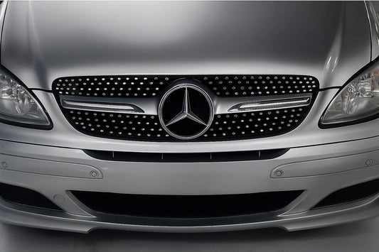 Front Grille Diamond Silver (2004-2010) for Mercedes Vito W639 2004-2014 - image 1