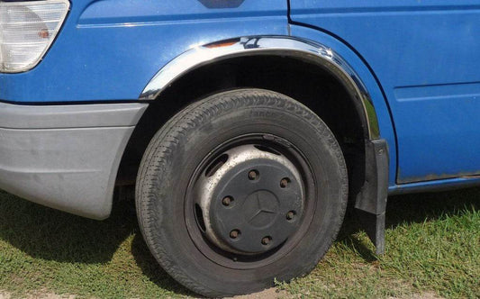 The pads on the arches (4 pieces, stainless steel) for Volkswagen LT 1995-2006 - Reelken Auto