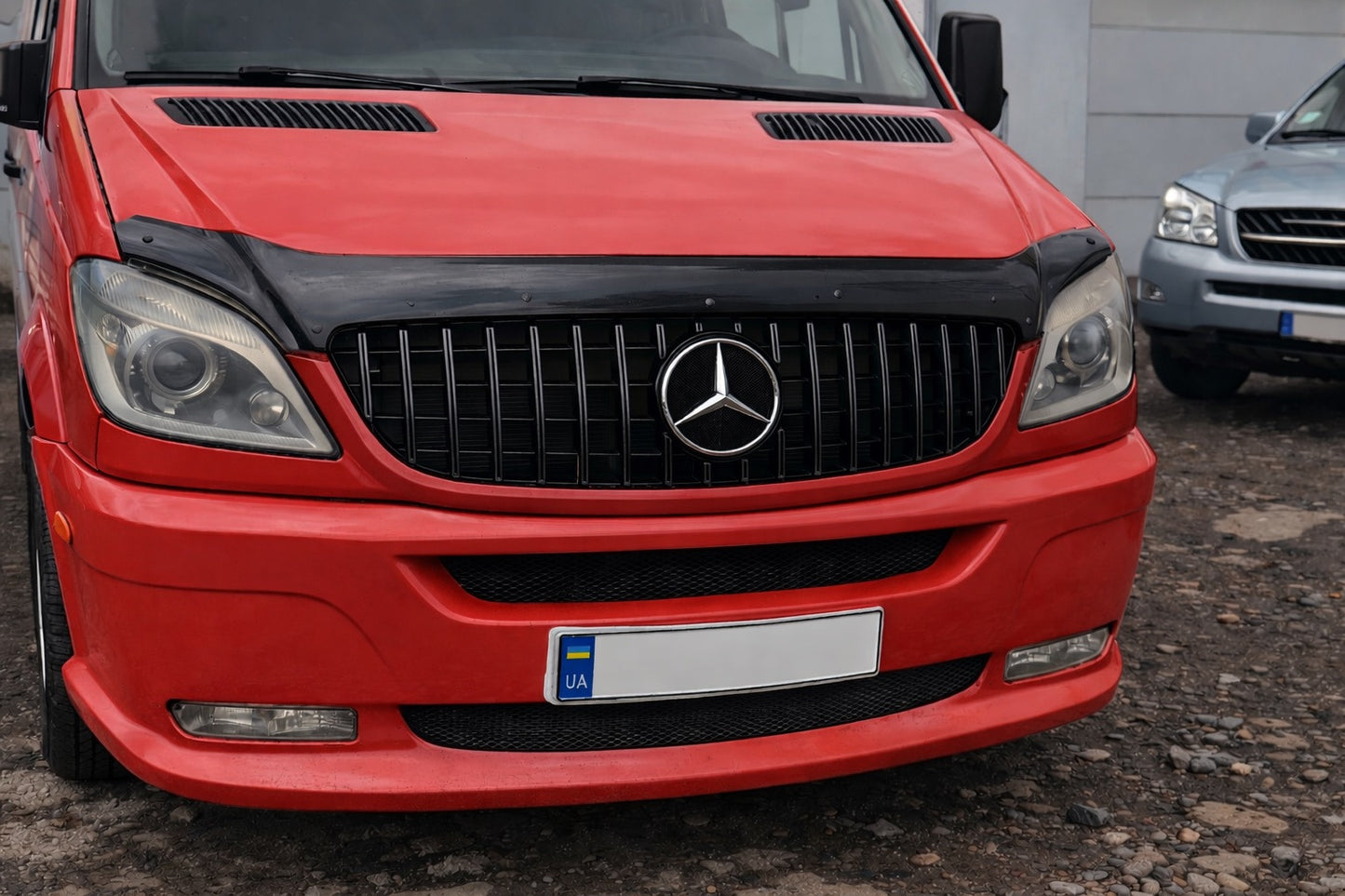 Front Grille GT Panamericana Black (2006-2013) for Mercedes Sprinter W906 2006-2018 - image 1