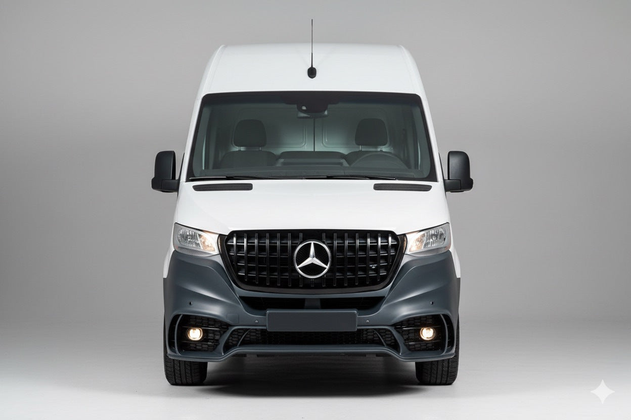Front Bumper with Grille V2 (AMG) for Mercedes Sprinter W907/W910 2018- - image 8