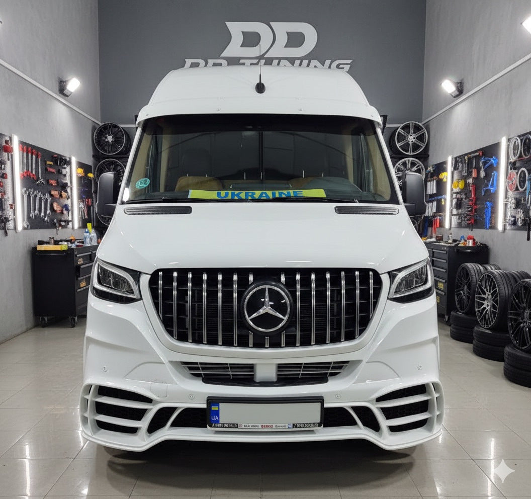 Front Bumper with Grille V2 (AMG) for Mercedes Sprinter W907/W910 2018- - image 6