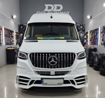 Front Bumper with Grille V2 (AMG) for Mercedes Sprinter W907/W910 2018- - image 6