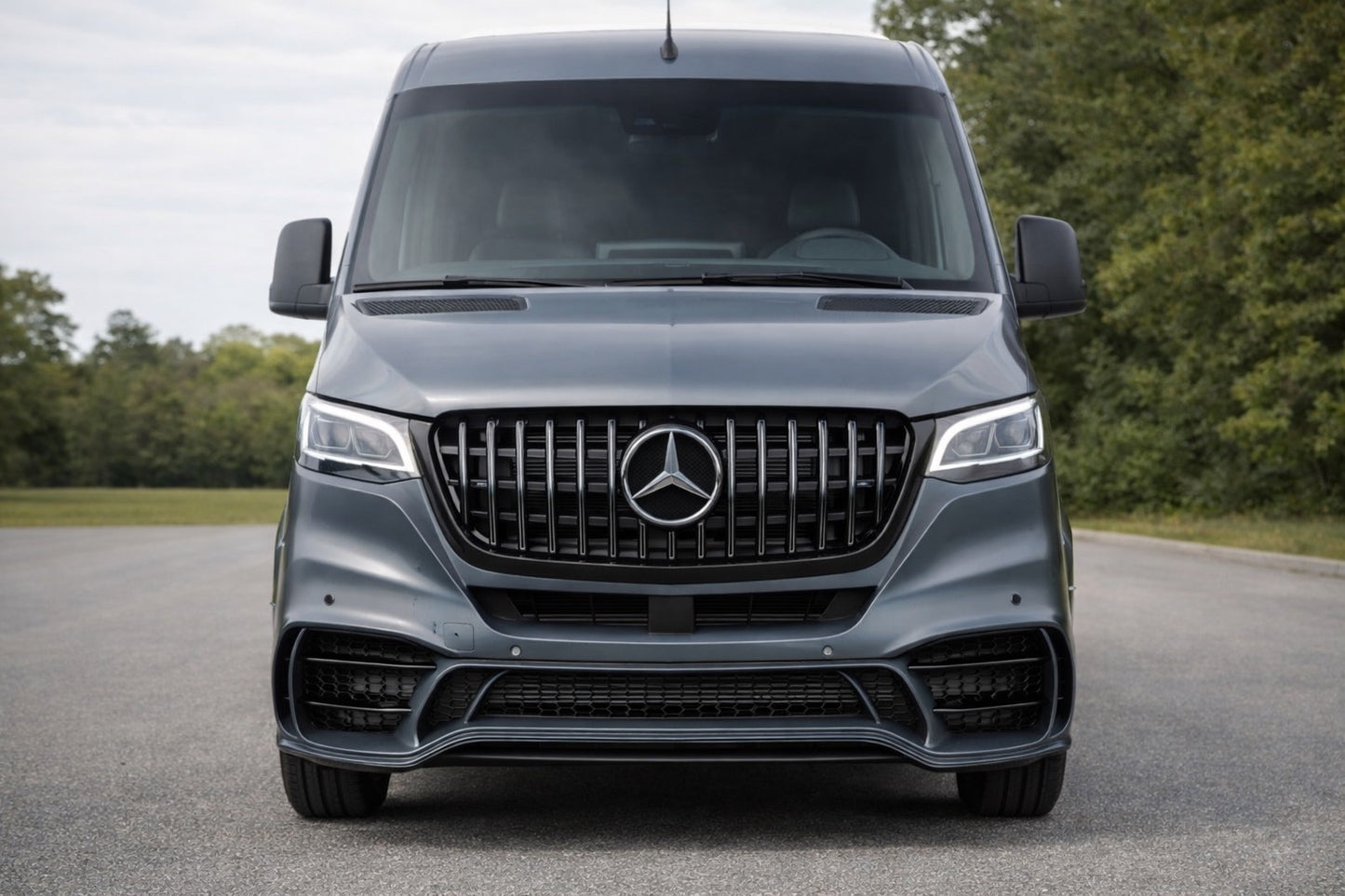 Front Bumper with Grille V2 (AMG) for Mercedes Sprinter W907/W910 2018- - image 2