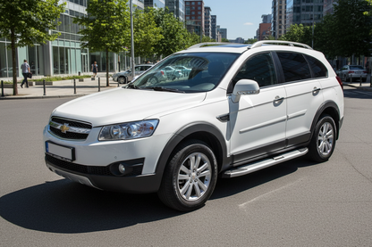 Side Steps Mevsim Grey (2 pcs, Aluminum) for Chevrolet Captiva 2006-2019 - image 1