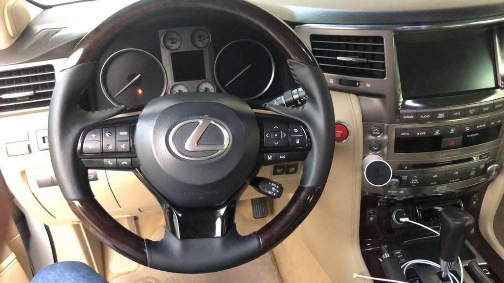 Steering wheel assembly (for wood) for Lexus LX570/450d - Reelken Auto