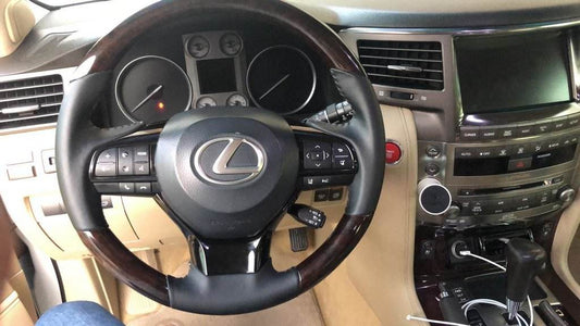 Steering wheel assembly (for wood) for Lexus LX570/450d - Reelken Auto