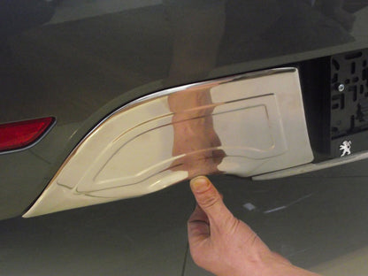 Rear Bumper Protector Stainless Steel for Peugeot 508 2010-2018 - image 1