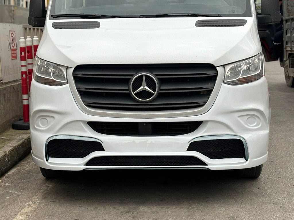 Front bumper lip V2 (primed for painting) for Mercedes Sprinter W907/W910 2018- - image 1