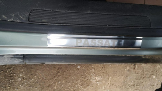 Carmos V2 Stainless Steel Door Sill Protectors (4 pcs) for Volkswagen Passat B8 2015-2023 - image 2