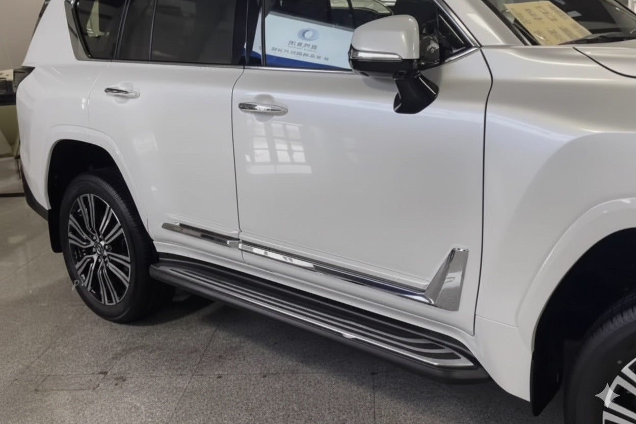 F-Sport Door Moldings White+Chrome (4 pcs, ABS) for Lexus LX 500d/600 2022- - image 1