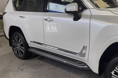 F-Sport Door Moldings White+Chrome (4 pcs, ABS) for Lexus LX 500d/600 2022- - image 1