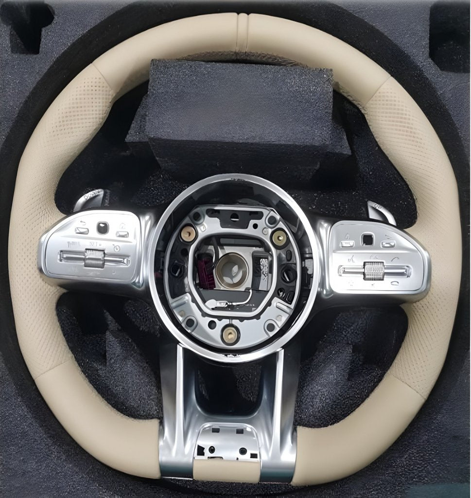 Steering Wheel AMG-Style (Beige) for Mercedes CL-class C216 2006-2014 - image 1