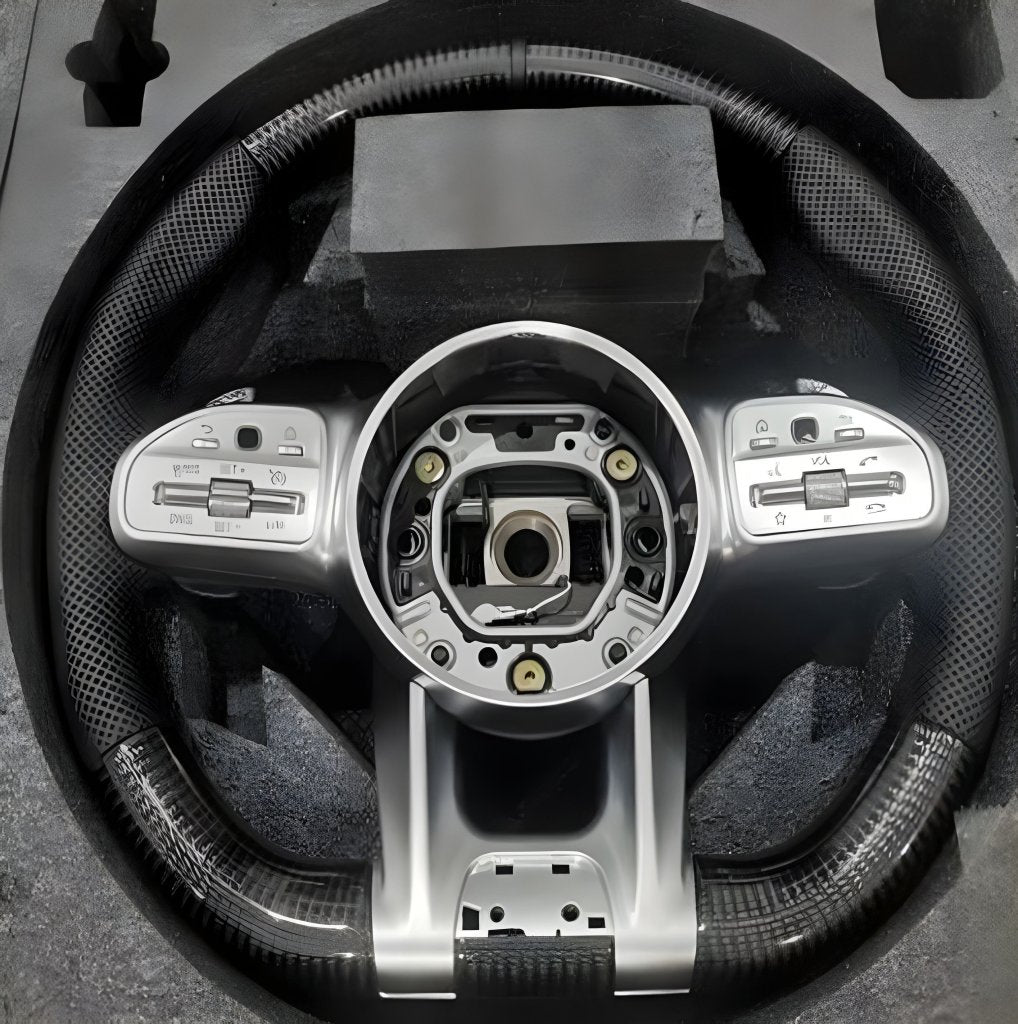 Steering Wheel AMG-Style (Carbon + Grey Buttons) for Mercedes CL-class C216 2006-2014 - image 1