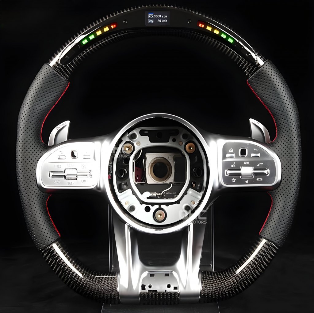 Steering Wheel AMG-Style (Carbon, LED) for Mercedes CL-class C216 2006-2014 - image 1