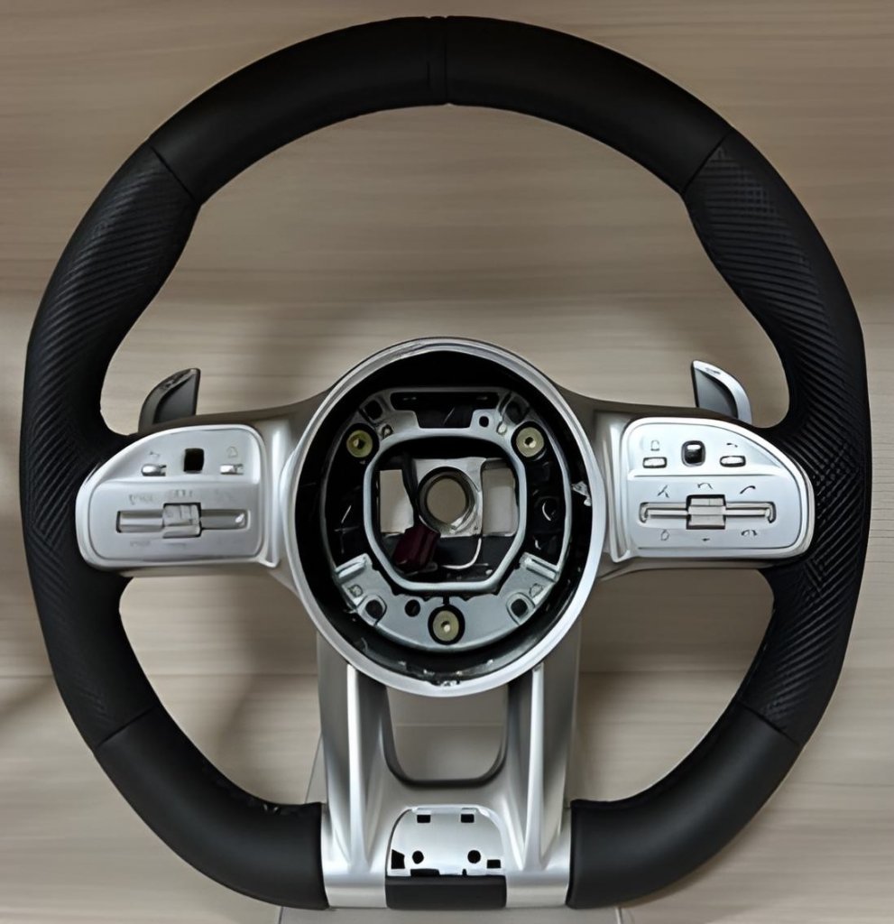 Steering Wheel AMG 2018-Style (black, 3pin) for Mercedes AMG GT 4 X290 2018- - image 1
