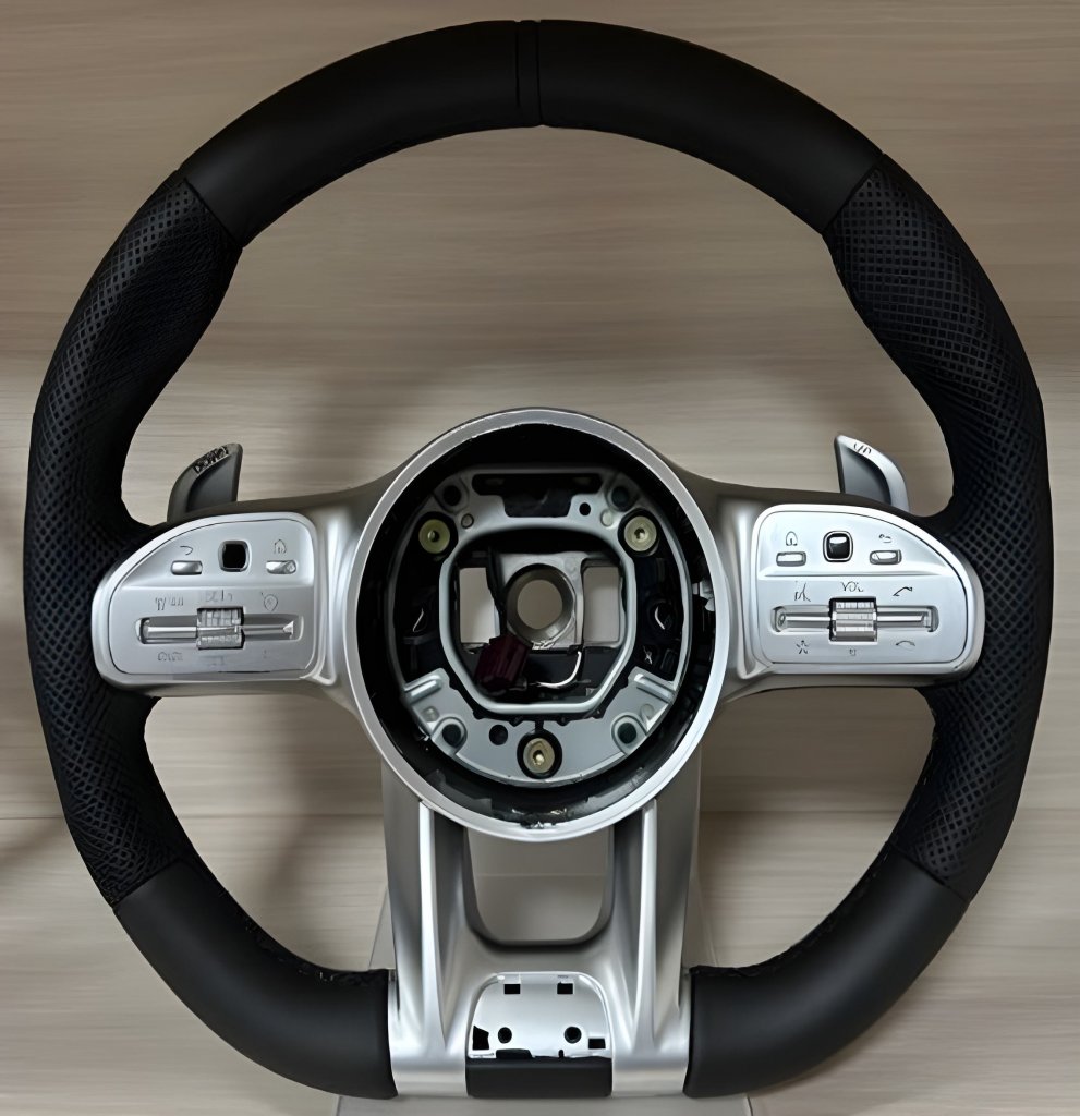 Steering Wheel AMG 2018-Style (black, 4pin) for Mercedes C-class W206 2022- - image 1