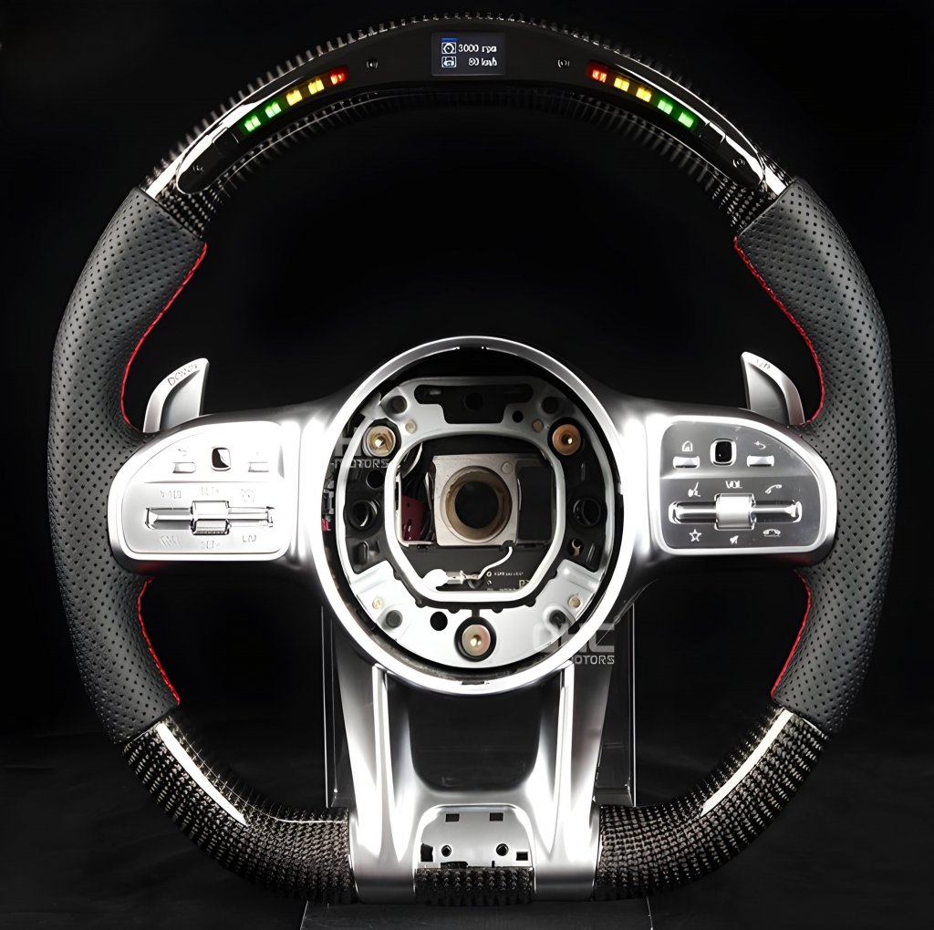 Steering Wheel AMG 2018-Style (Carbon, LED, 4pin) for Mercedes CLS C257 2018- - image 1