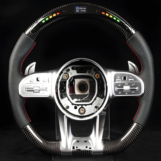 Steering Wheel AMG 2018-Style (Carbon, LED, 4pin) for Mercedes CLS C257 2018- - image 1