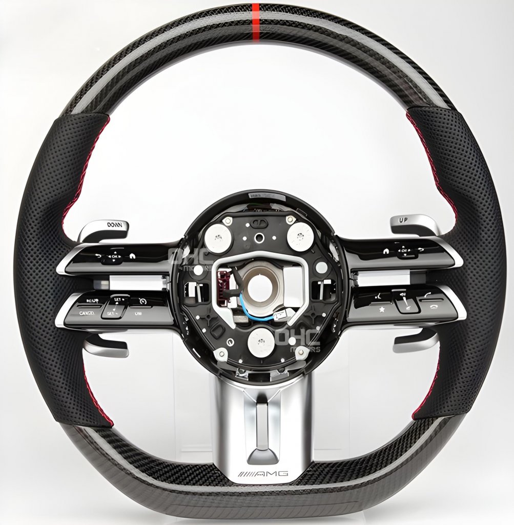 Steering Wheel AMG 2021-Style (Carbon, 4pin) for Mercedes G сlass W463 2018-2024 - image 1