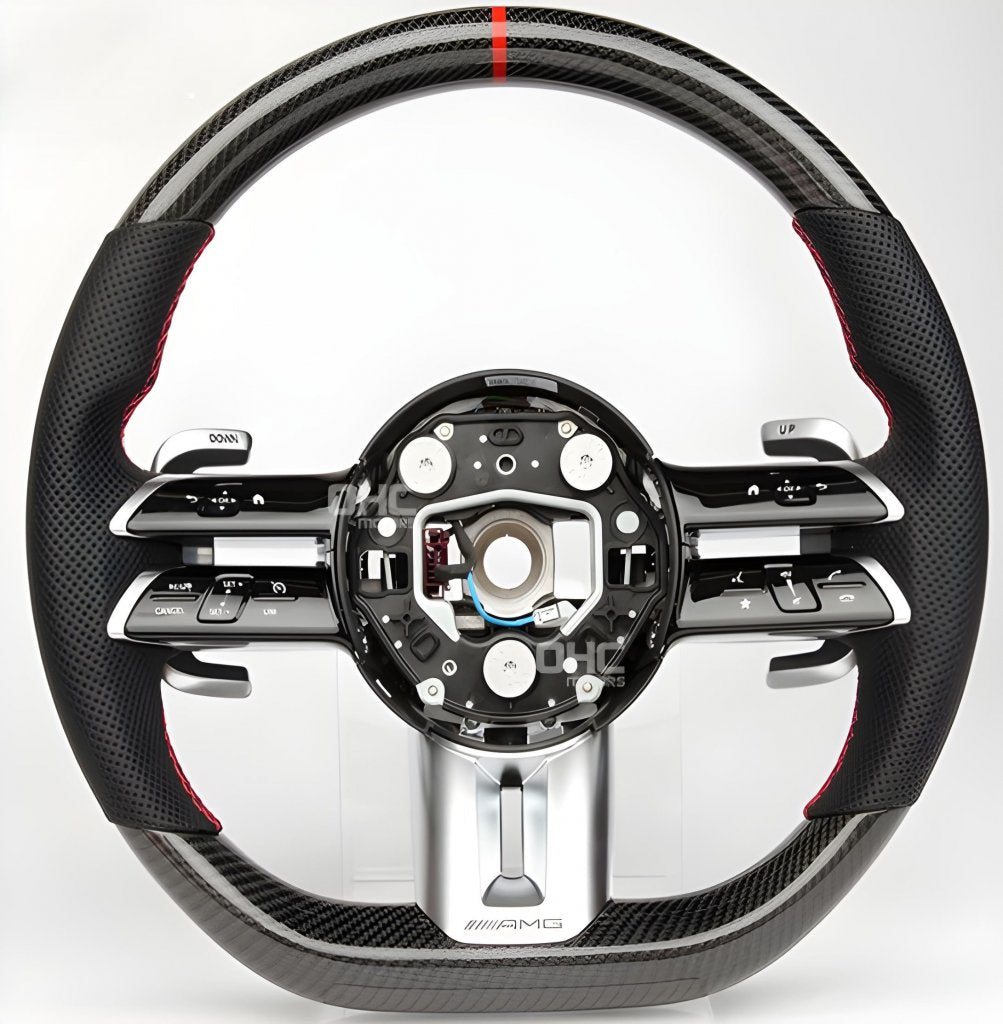 Steering Wheel AMG 2021-Style (Carbon, 4pin) for Mercedes C-class W206 2022- - image 1