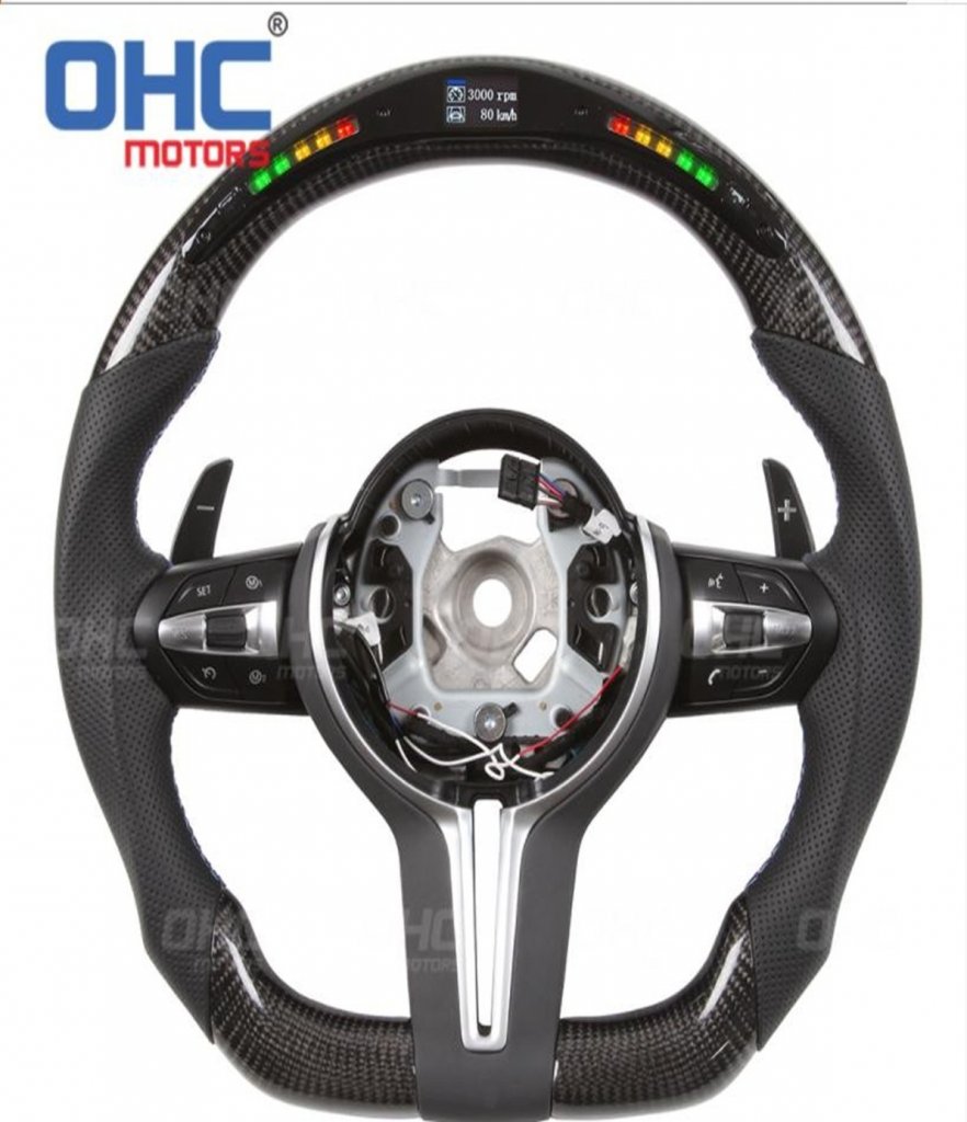 Steering Wheel M-Style (Carbon, LED) for BMW 7 Series F01/F02 2008-2015 - image 1