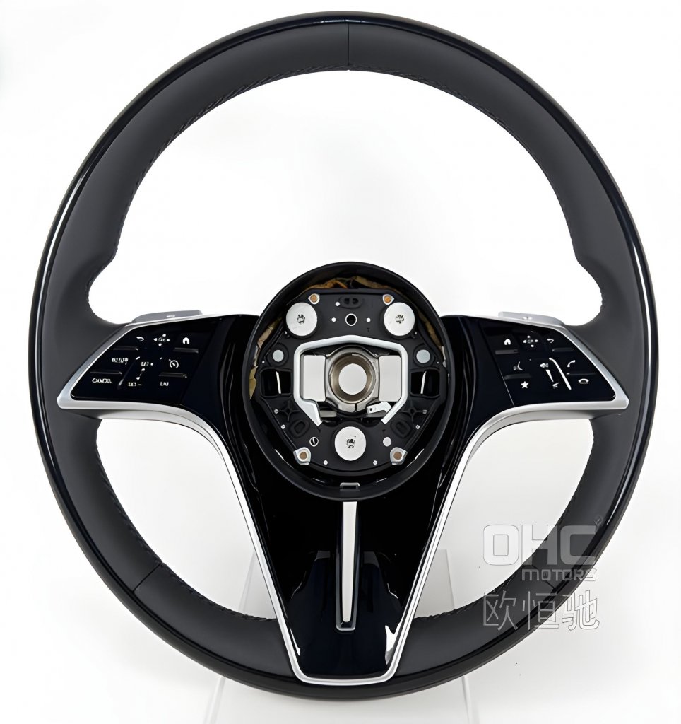 Steering Wheel Maybach-Style (black + black buttons, 3pin) for Mercedes AMG GT 4 X290 2018- - image 1