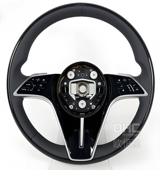Steering Wheel Maybach-Style (black + black buttons, 3pin) for Mercedes GLA X156 2014-2019 - image 1