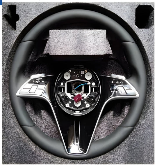 Steering Wheel Maybach-Style (black + grey buttons, 3pin) for Mercedes SL R231 2012-2020 - image 1