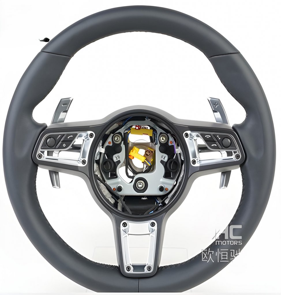 Steering Wheel (2008-2012, Black+Gray) for Porsche 911 (997) 2004–2012 - image 1