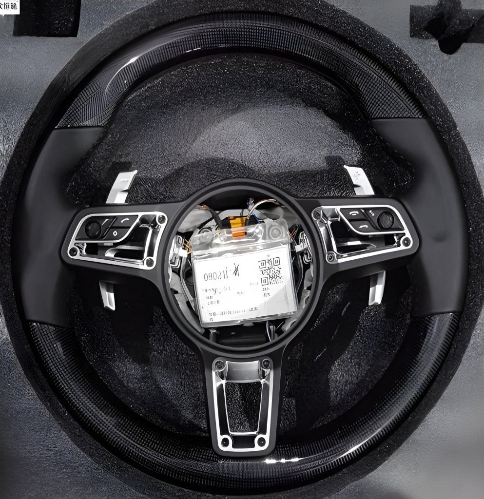 Steering Wheel (Carbon + Gray) for Porsche Panamera 2009-2016 - image 1