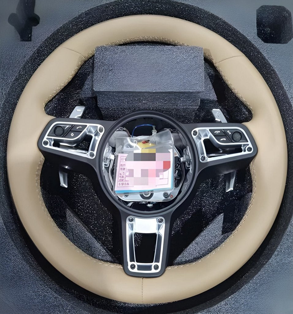 Steering Wheel (2006-2010, Beige) for Porsche Cayenne 2003-2010 - image 1