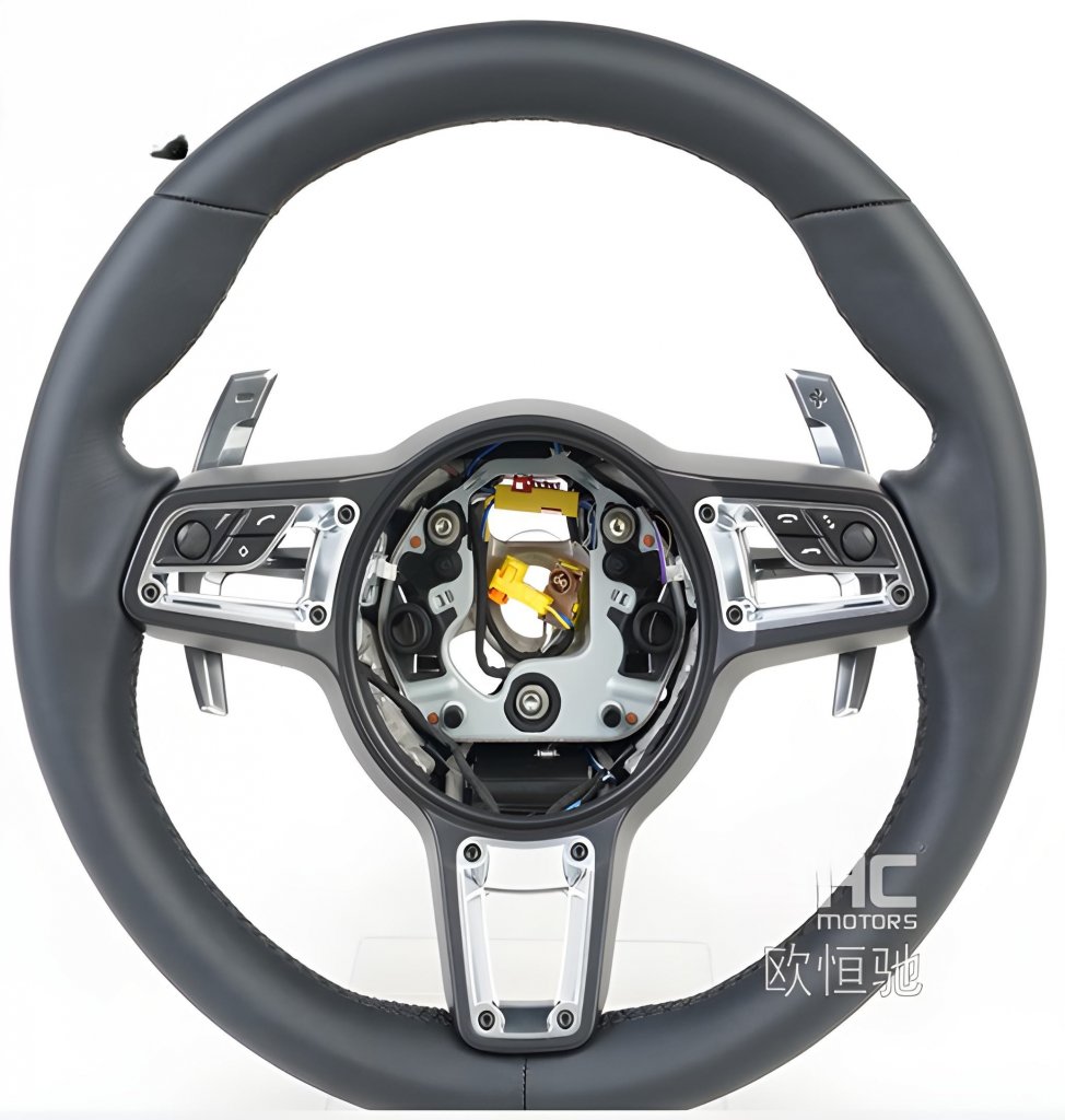 Steering Wheel (Black+Gray) for Porsche Boxster/Cayman 987 2004-2011 - image 1