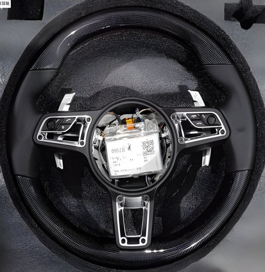 Steering Wheel (2004-2007, Carbon + Gray) for Porsche 911 (997) 2004–2012 - image 1