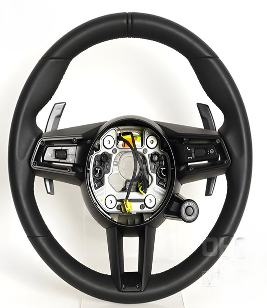 Steering Wheel (2018-2023, Black) for Porsche Cayenne 2018- - image 1