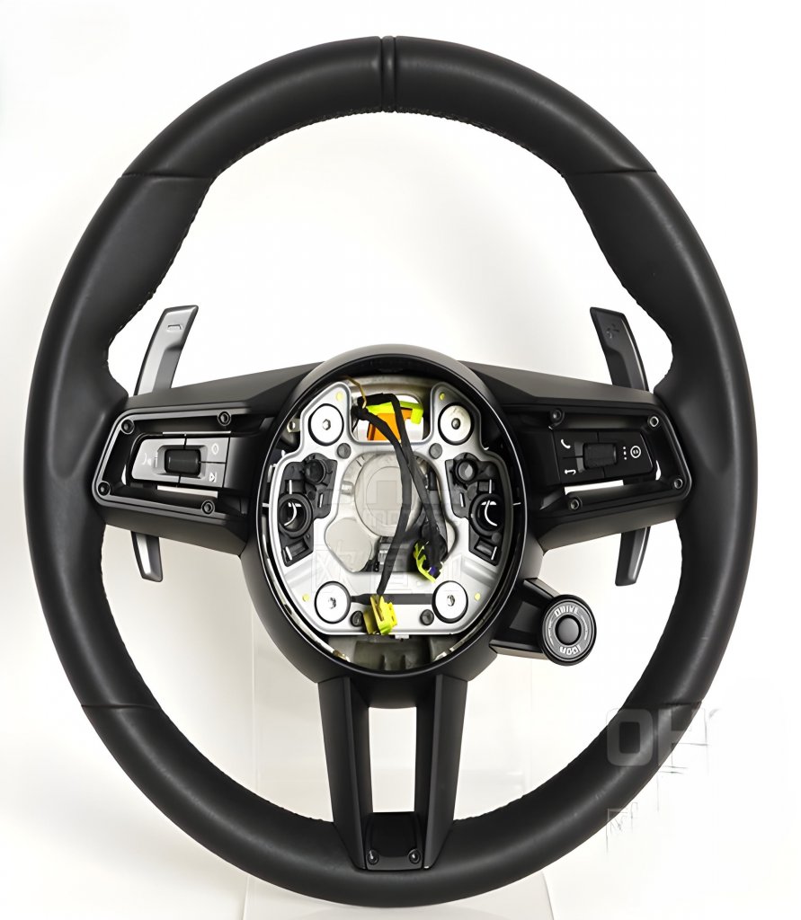 Steering Wheel 992-Style (2004-2007, Black) for Porsche 911 2004-2012 - image 1