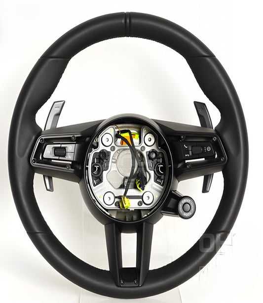 Steering Wheel 992-Style (2004-2007, Black) for Porsche 911 2004-2012 - image 1