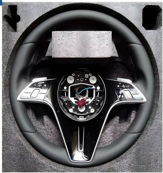 Steering Wheel S-Style (for AMG, Carbon + Grey Buttons) for Mercedes CL-class C216 2006-2014 - image 1