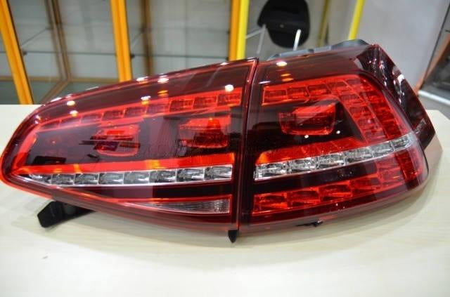 Rear LED Tail Lights with Sequential Turn Signal (2012-2017, 2 pcs) for Volkswagen Golf 7/E-Golf 2012-2020 - image 1