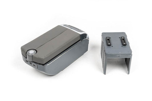 Universal armrest with USB (grey) - Reelken Auto