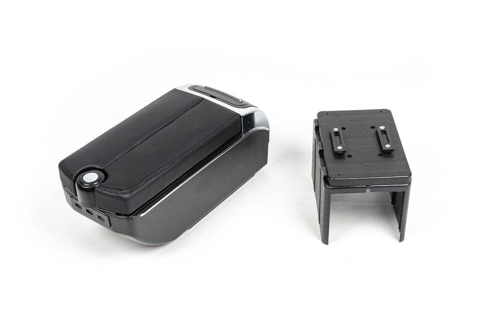Universal armrest with USB (black) - Reelken Auto