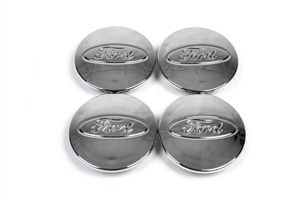 Caps for discs 68.5 / 50mm chrome (4 pcs) for Ford - Reelken Auto