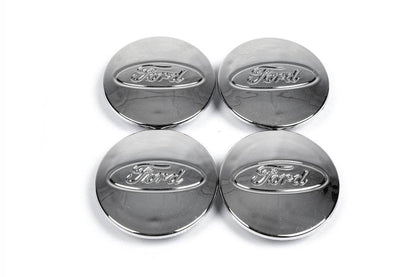 Caps for discs 68.5 / 50mm chrome (4 pcs) for Ford - Reelken Auto