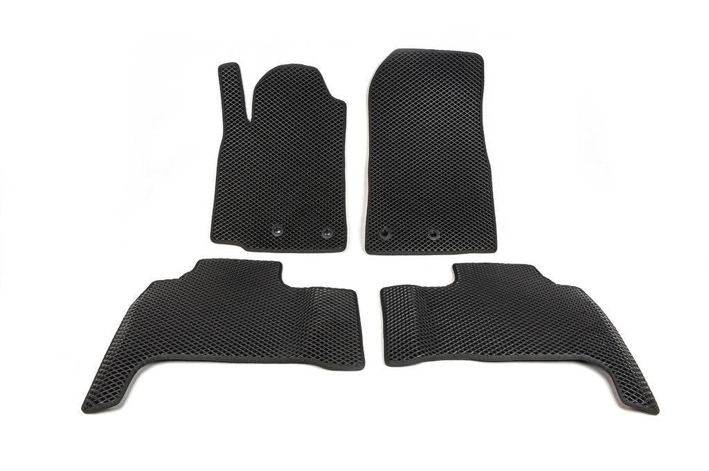 Polyurethane mats (2012-2021, EVA, black) for Toyota Land Cruiser 200 - Reelken Auto
