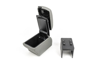 Universal armrest with blower (grey) - Reelken Auto