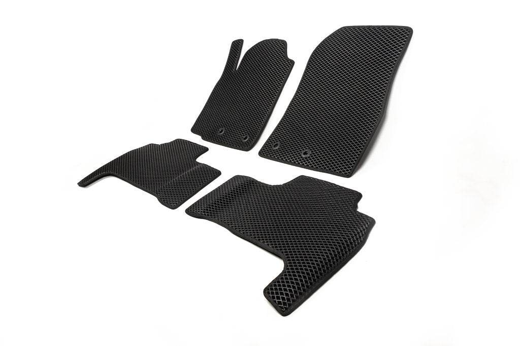 Polyurethane mats (2012-2021, EVA, black) for Toyota Land Cruiser 200 - Reelken Auto