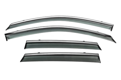 Window Deflectors with Chrome Trim Niken Luxury (HB, 4 pcs) for Audi A3 2020- - image 1