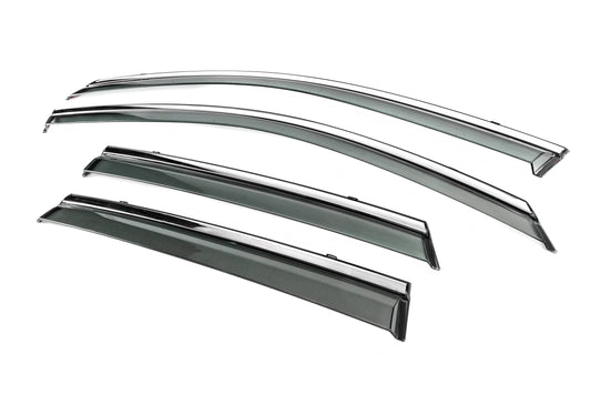 Window Deflectors with Chrome Trim Niken Luxury (HB, 4 pcs) for Audi A3 2020- - image 2