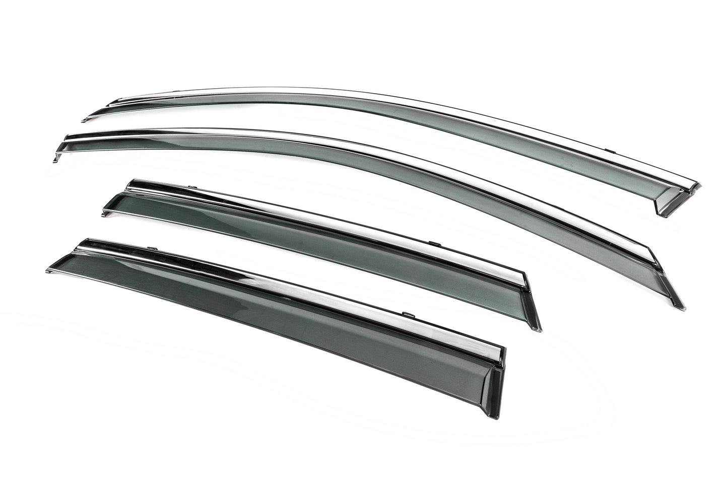 Window Deflectors with Chrome Trim Niken Luxury (HB, 4 pcs) for Audi A3 2020- - image 2