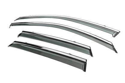 Window Deflectors with Chrome Trim Niken Luxury (HB, 4 pcs) for Audi A3 2020- - image 2